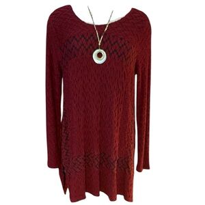Habitat Red and black Knit Tunic for Women